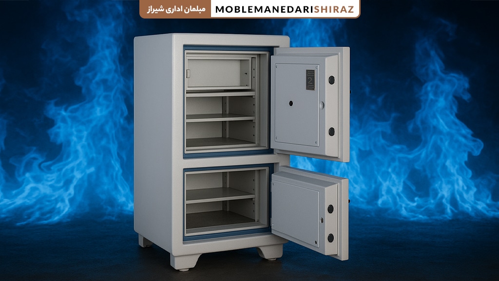 خرید گاوصندوق نسوز مدل GS1000 دو طبقه برند گنجینه GMP