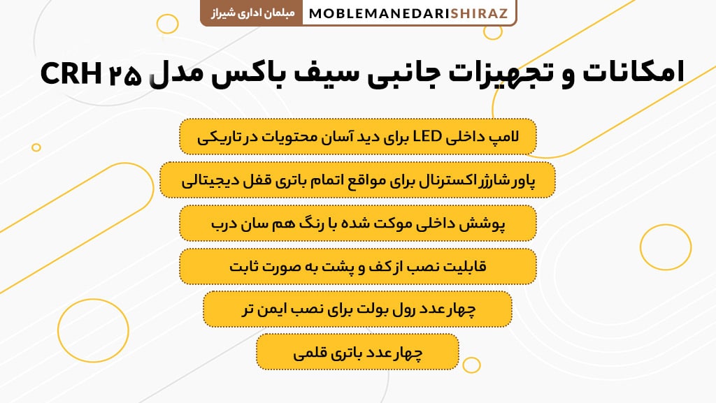 قیمت سیف باکس مدل CRH 25